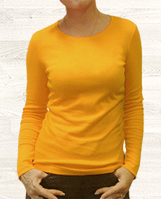 футболка женская с длинным рукавом в ракурсах