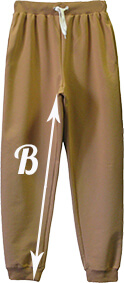 трикотажных мужских     брюк размерная сетка