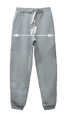 ширина мужских спортивных брюк размерная сетка
