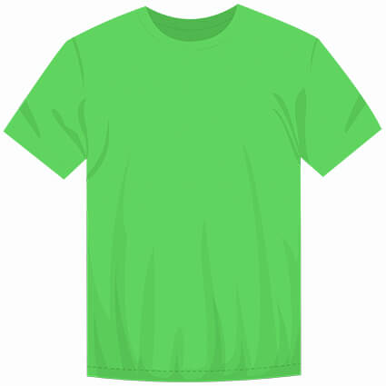 Зелёное яблоко футболка на ребёнка без рисунка SUN