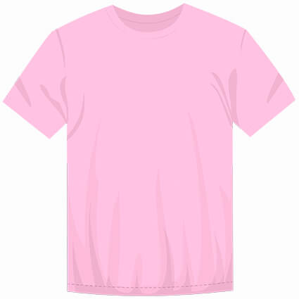 Розовая футболка на бодростка без рисунка SUN