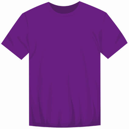 Фиолетовая футболка на ребёнка без рисунка SUN