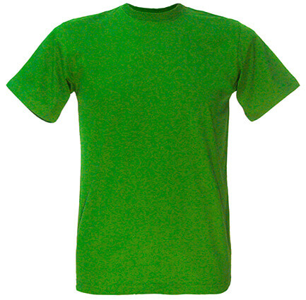 ярко-зелёная мужская футболка без рисунка