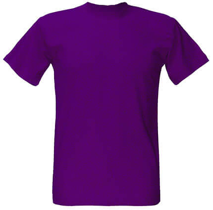 фиолетовая мужская футболка без рисунка