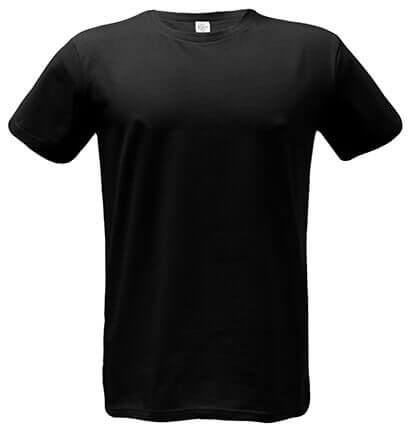 футболка мужская Стрейч-Премиум цвет: чёрный
