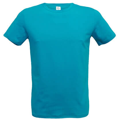 футболка мужская Стрейч-Премиум цвет: бирюза