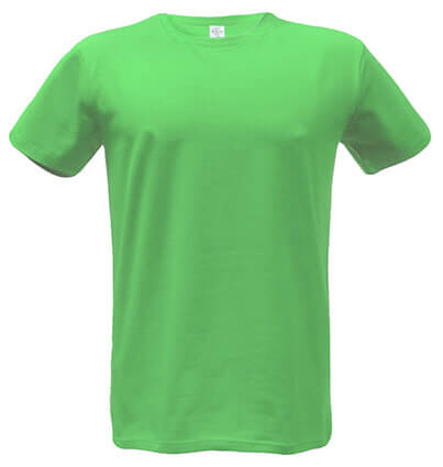футболка мужская Стрейч-Премиум цвет: зелёное яблоко