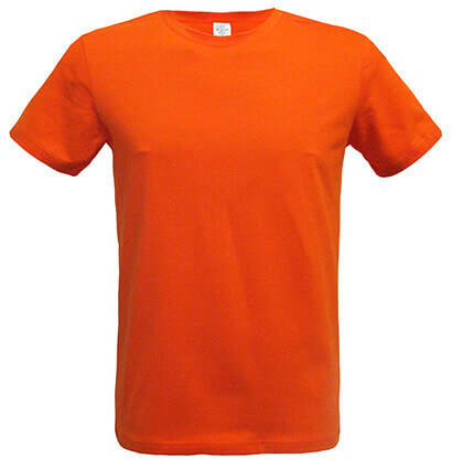 футболка мужская Стрейч-Премиум цвет: оранжевый