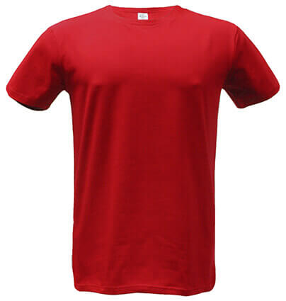 футболка мужская Стрейч-Премиум цвет: красный