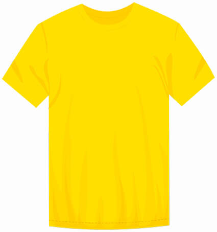 Желтая футболка на подростка без рисунка SUNт